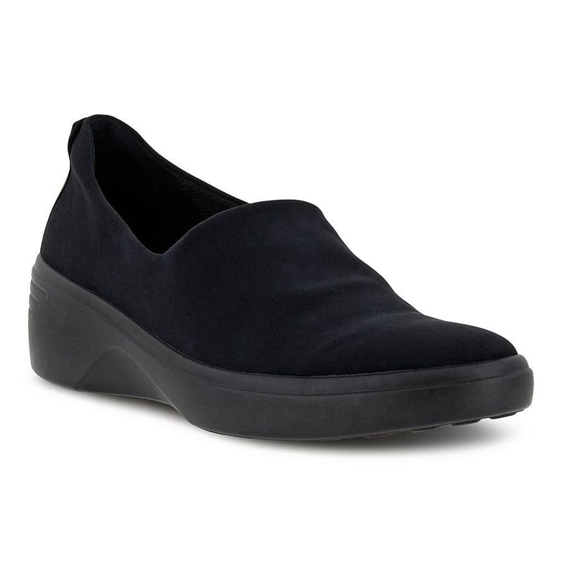 Zapatos Slip-On Ecco Soft 7edge Para Mujer,Negras,842790-BFN